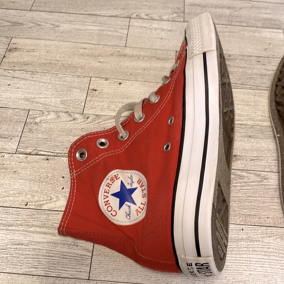 Converse Chuck Taylor All Star Canvas Sneaker Red High-Top Sneakers M4.5/6.5W - Picture 6 of 11
